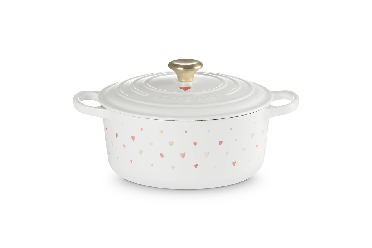 Le Creuset Bräter mit Herzen 22 cm Sonderedition