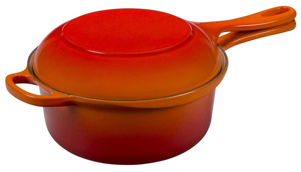 Le Creuset Marmitout 2 in 1 Topf 22 cm ofenrot