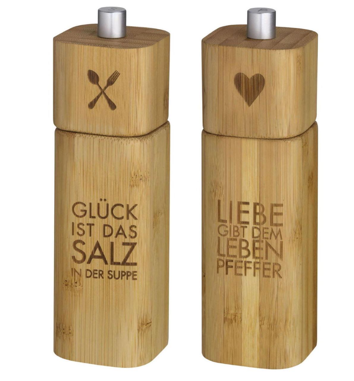 Räder Set Salz- und Pfeffermühle Liebe & Glück