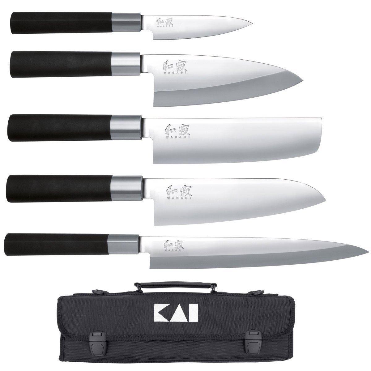 Kai Wasabi Messerset mit Messertasche