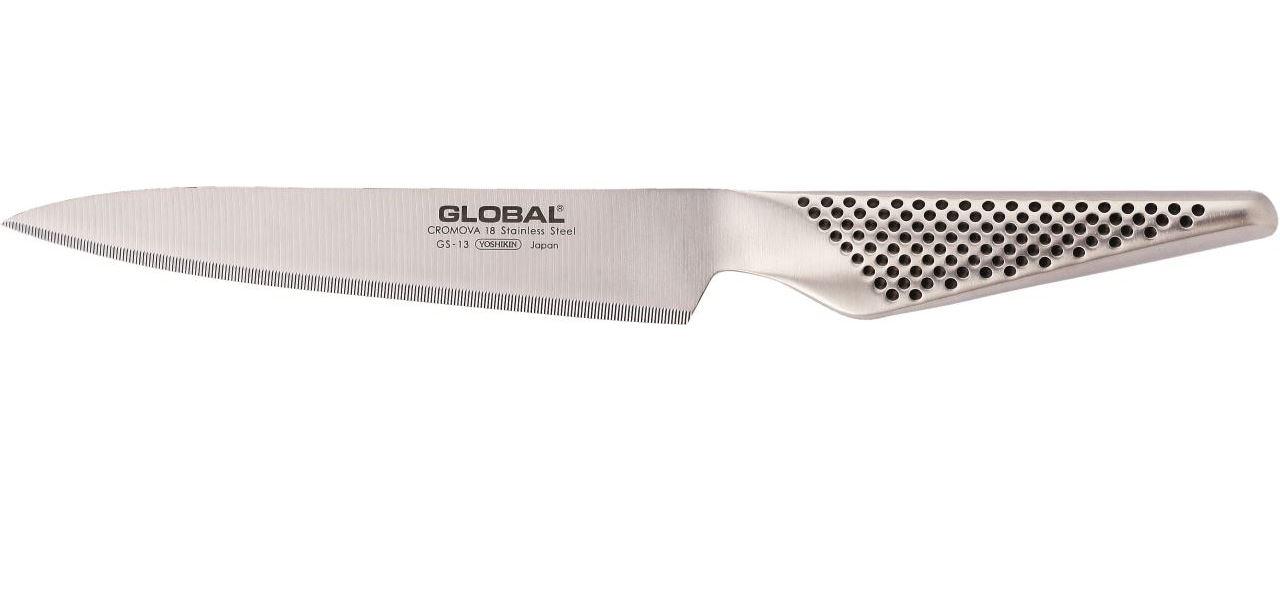 Global GS-13R Universalmesser verzahnt 15 cm