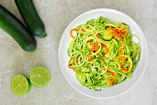 Zoodles in Gorgonzola-Soße