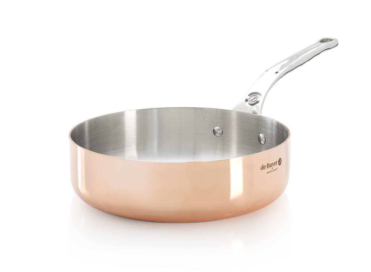 De Buyer Kupfer Sauteuse Induktion 24 cm