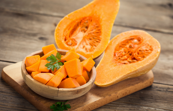 Butternut-Kuerbis fuer Eintoepfe