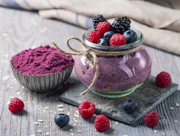 Acai-Chia-Pudding